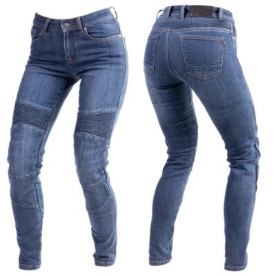 OZONE Agness II Lady Motorcycle Jeans Ladies Aramid Fiber Lining Protectors Level 2 - Image 1 of 4