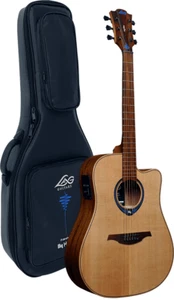 GUITARE ELECTRO ACOUSTIQUE DREADNOUGHT PAN COUPE HYVIBE 10 LAG THV10DCE- STOCK B - Picture 1 of 12