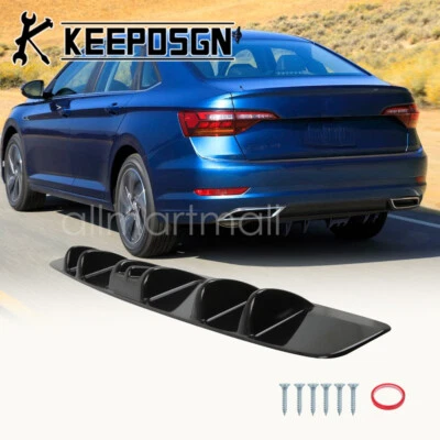 Car Rear Bumper Diffuser Lip Spoiler Splitter Shark Fins for Volkswagen VW Jetta Foto 1 de 4