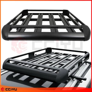 Top Roof Rack Cargo Box Cross Bars Luggage Carrier For 50"X 38" ROOF RACK SUV - Picture 1 of 17