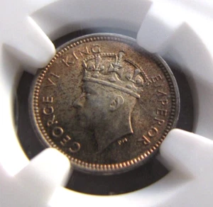 Southern Rhodesia KM9 Threepence 1937 NGC MS 64. Superbly toned. - Picture 1 of 3
