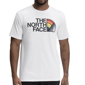 The North Face Men's Pride Recycled Short Sleeve White T-Shirt size XXLarge NWT - Picture 1 of 2