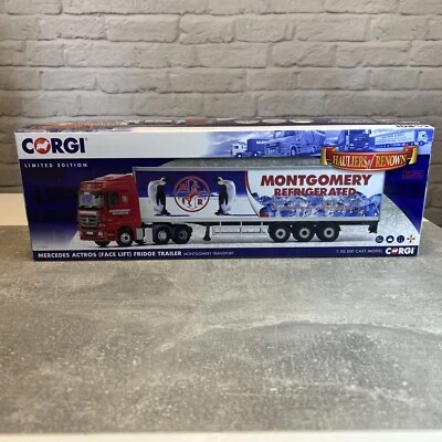 Corgi  Hauliers  1:50 CC13826 Mercedes Actros Fridge MONTGOMERY REFRIGERATED - Image 1 of 4