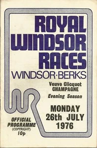 Royal Windsor Racecard - Carreras de caballos 26 de julio de 1976 - Imagen 1 de 2