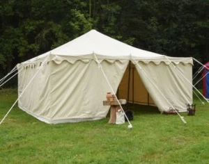 Camping Tent Medieval Square 6X6 m Tent waterproof Tent reenactment larp event - Picture 1 of 3