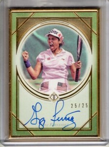 2020 Topps Transcendent Tennis Auto GIGI FERNANDEZ Gold Framed AUTOGRAPH 25/25