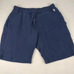 Polo Ralph Lauren Shorts Men's Medium M Navy White Embroidery Pony Drawstring - Picture 1 of 10