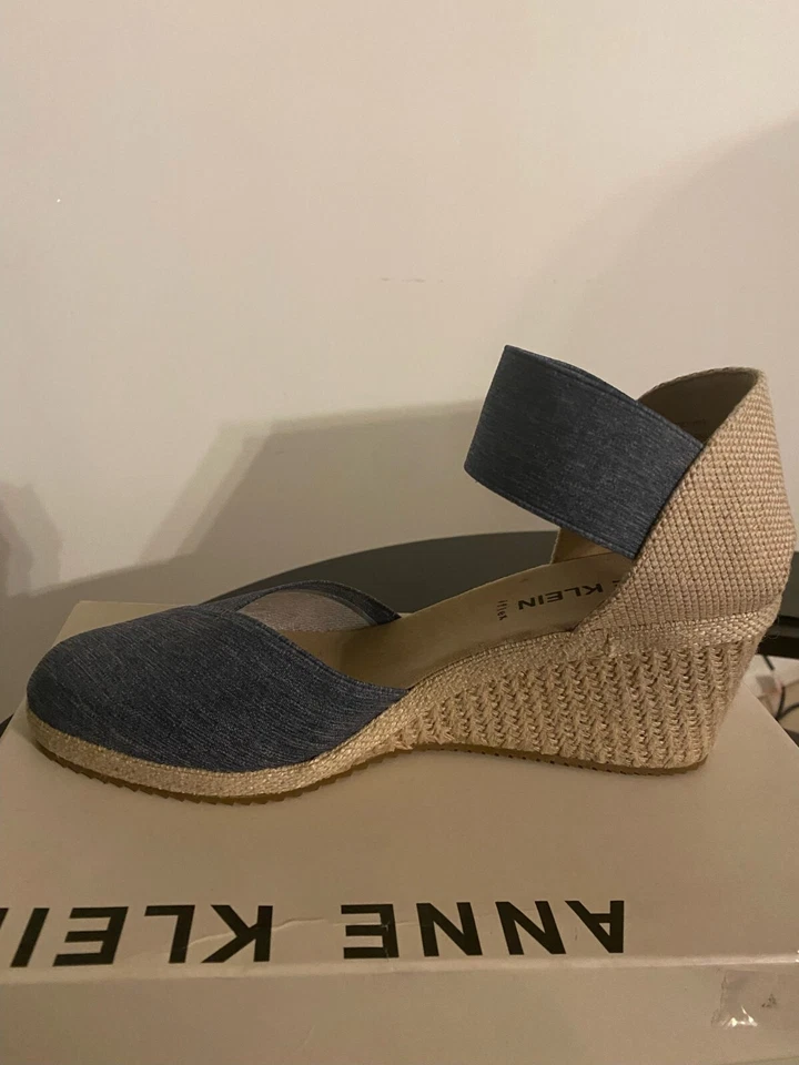 Zapatos Anne Klein Iflex Azul Y Marrón Talla 10 Nuevos. Foto 1 de 1