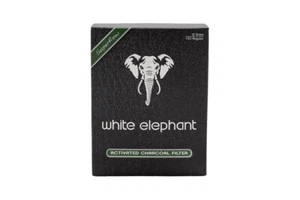 150 FILTRI PER PIPA E BOCCHINO WHITE ELEPHANT AI CARBONI ATTIVI DA 9mm - Imagen 1 de 2