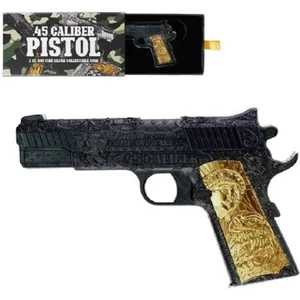 .45 Kaliber Pistole Kurzwaffe 2024 2 oz 10000 CFA Francs Feinsilber Münze Tschad - Bild 1 von 10