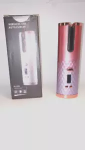 Wireless USB Auto Curler SL-886 Hair Styling Curler Gray Pink - Picture 1 of 7