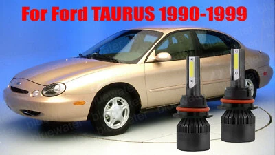 LED TAURUS 1990-1999 Headlight Kit 9007 HB5 6000K White Bulbs High-Low Beam - Image 1 of 4