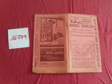 N°16779 : carte routiére guides THIOLIER 1937 / Lyon-Provence-Cote d'azur-Corse