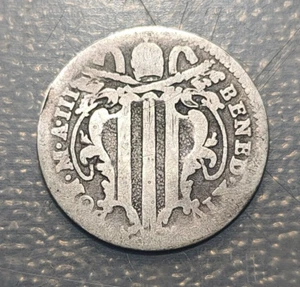 ESTADOS PAPALES VATICANO BENEDICTO XIV GROSSO ANNO III - Foto 1 di 2