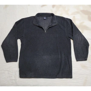 Nautica Fleece Half Zip Gray Sweater Sweatshirt Men Large Embroidered Logo USA - Picture 1 of 6