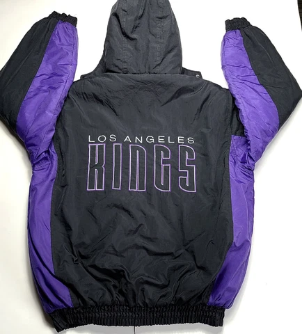 Los Angeles Kings Logo Athletic NHL Puffer Jacket Youth Size XL 18-20 Vintage Cover