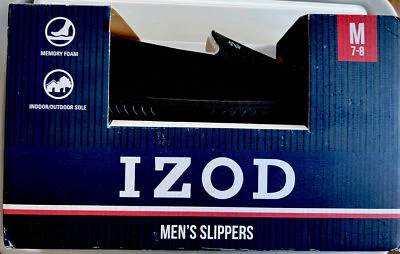 Тапочки мужские IZOD для помещений и улицы комфортные из пеноматериала прочные размер M, 7-8 - Изображение 1 из 4