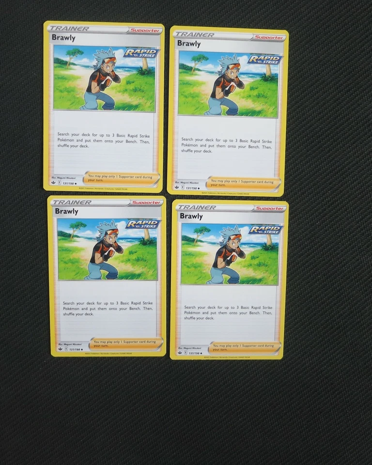 4x Brawly 131/198 Chilling Reign Pokemon TCG Card NM - Image 1 of 1