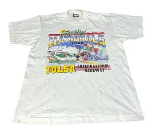 Vintage 1988 Motorcraft Budweiser Nationals Tulsa Single Stitch Large T Shirt - Picture 1 of 4