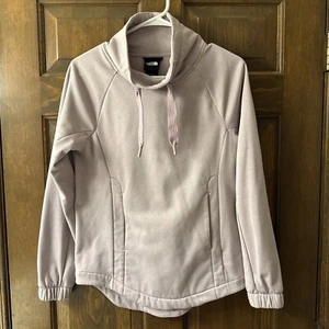 The North Face Pullover Damen XS Rollkragen rosa mit Taschen und Kordelzug - Bild 1 von 4