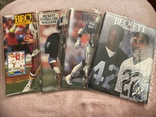 Beckett Football Card Monthly Magazines - lot of 4
