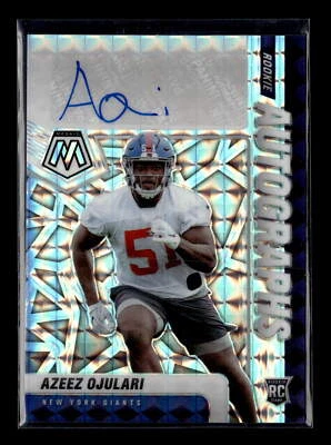 2021 Panini Mosaic #RA-98 Azeez Ojulari Rookie Autographs Mosaic NMMT - Image 1 of 2
