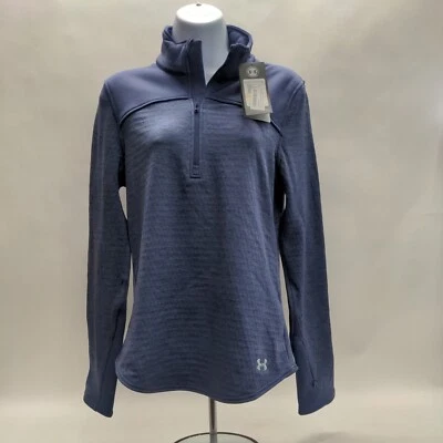 Under Armour Women Gamut 1/4 Zip Faded Ink Running Top Sweatshirt SMALL NWT - Image 1 of 4
