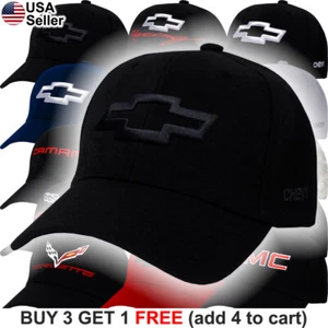 Chevy Logo Bowtie Cap Hat Truck Impala Racing Volt Tahoe Suburban Malibu Sport - Picture 1 of 17