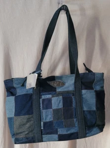 Neu mit Etikett Donna Sharp Catalina Reese Tasche 55628 Denim Patch Faith Bag quadratisch schön - Bild 1 von 8
