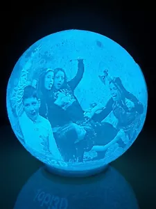 LAMPARA LED PERSONALIZADA, LAMPARA LED DECORATIVA, LAMPARA LED, LAMPARA LUNA - Imagen 1 de 12