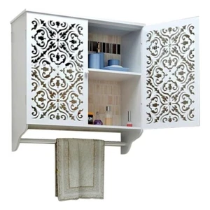 Pensile bagno bianco sospeso in legno mdf 44 x 22x h45 cm - Imagen 1 de 4