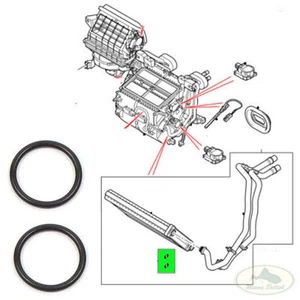 LAND ROVER HEATER MATRIX CORE SEAL O RING SET LR3 RANGE SPORT JHO500010 OEM - Picture 1 of 1