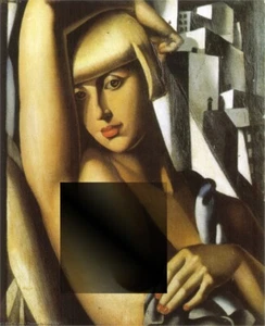 hand-painted oil paintings Tamara de Lempicka on canvas#Portrait of Suzy Solidor - Picture 1 of 5
