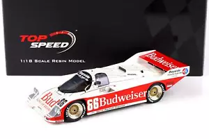 1:18 Top Speed Porsche 962 #86 Bayside Disposal Racing 1987 Sebring 12h Winner - Foto 1 di 4
