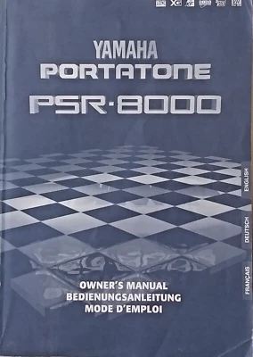Yamaha PSR-8000 Workstation Keyboard Original Owner's Manual Book, Very Large - Image 1 of 4