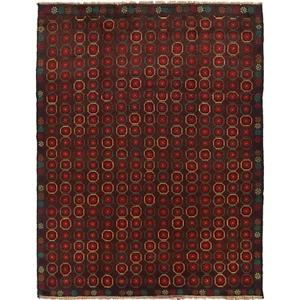 Nueva alfombra de lana Oushak tribal marrón tradicional anudada a mano 6'0 x 8'2 ft-8879 - Imagen 1 de 8