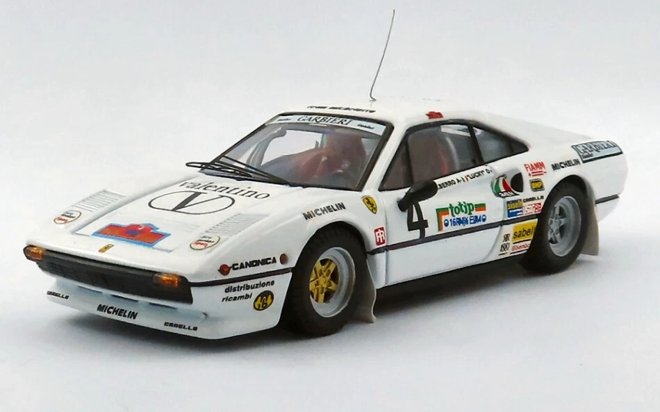 BEST MODEL "BT9846 FERRARI 308 GTB N.4 RALLY ELBA 1984 ""LUCKY""-BERRO 1:43" - Immagine 1 di 1