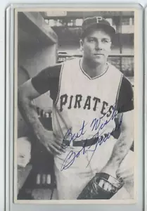 1958 Pittsburgh Pirates Team Issued Post Card  Bob Friend Autograph Scarce Back - Picture 1 of 2