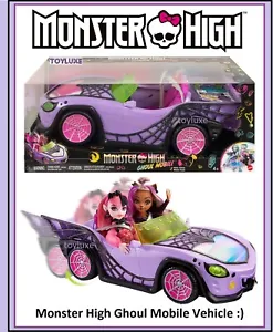 Monster High Ghoul Mobile Creeperific Car Vehicle 4 Seats Dolls NOT INCLUDED NEW