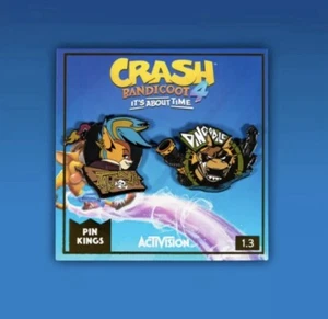 Pin Kings Crash Bandicoot Enamel Pin Badge Set 1.3 Tawna Dingodile - Picture 1 of 3