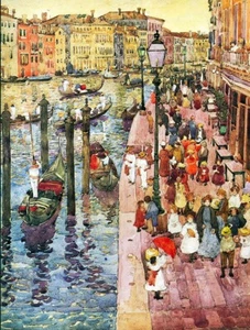 The Grand Canal Venice by Maurice Pendergast Impressionism Fine Art Print 12x16 - Picture 1 of 1
