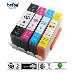 Befon Compatible 655 cartucho de tinta HP 655 HP655 para deskjet serie 3525 552