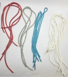 13 Stränge Scheibenperlen Muscheln rot türkis grau und weiß Schmuckherstellung - Bild 1 von 5