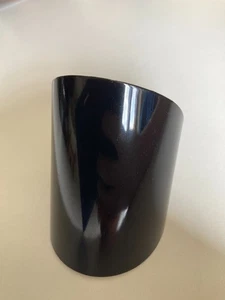 Schwarze Armspange aus Metall | Vintage Look | Breite 3–8 cm | Minimalistisch - Bild 1 von 3