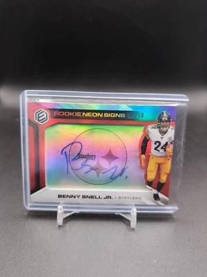 2019 Panini Elements- Neon Signs RC Auto Benny Snell Jr. /50 - Image 1 of 3