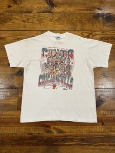 Vintage 1991 Chicago Bulls NBA Champs Basketball Tee Rare Graphic Tee 90s Salem - Bild 1 von 8