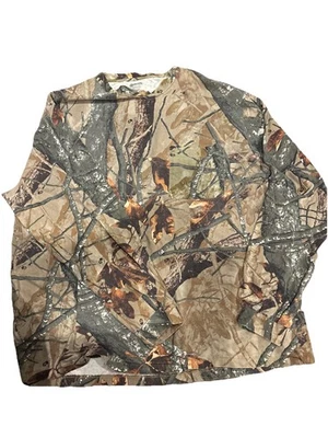 Outfitters Ridge Long Sleeve Camo T Shirt Real Tree Hardwoods Pocket Size 2XL - Image 1 of 4