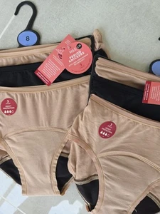 Ladies M&S Heavy Protection Period Knickers Size 8 NWT (2 Packs Of 3) - Picture 1 of 6