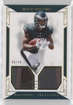 2017 Panini National Treasures Rookie Dual Materials Gold /49 Mack Hollins RC - Image 1 of 2