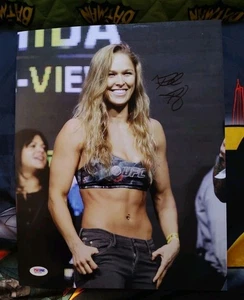 Ronda Rousey Autographed Signed WWE UFC 11x14 Photo UFC Champion PSA COA - Picture 1 of 3